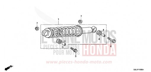 REAR CUSHION CRF50FC de 2012